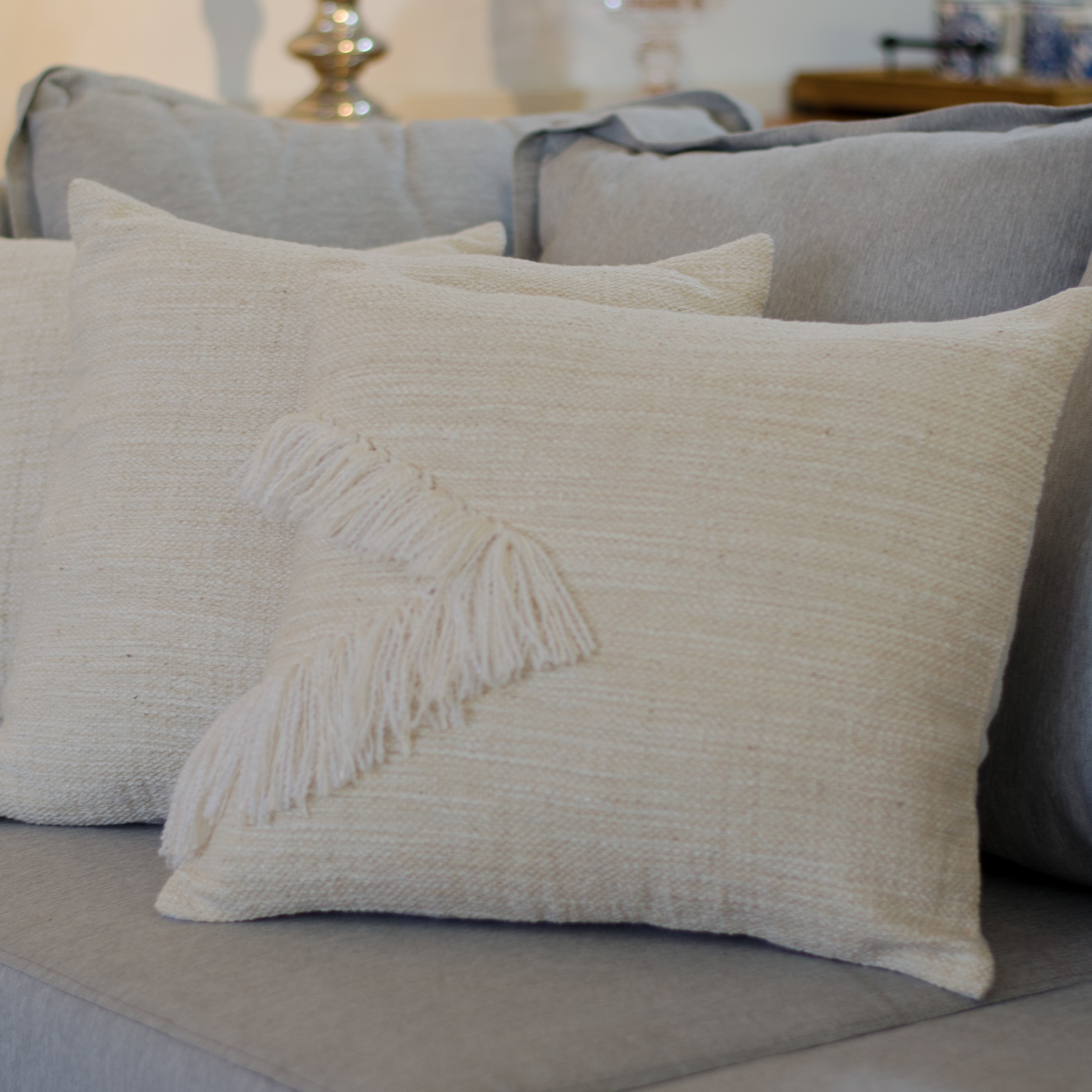 Almofada Tear Triunfo Alvo Off White