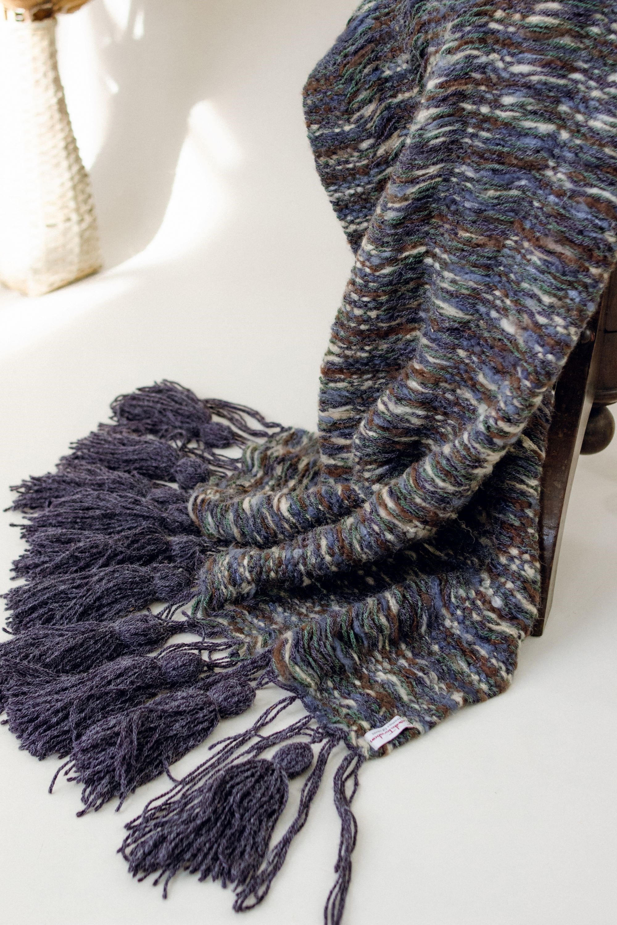 Manta Tear Mescla Índigo e Marrom