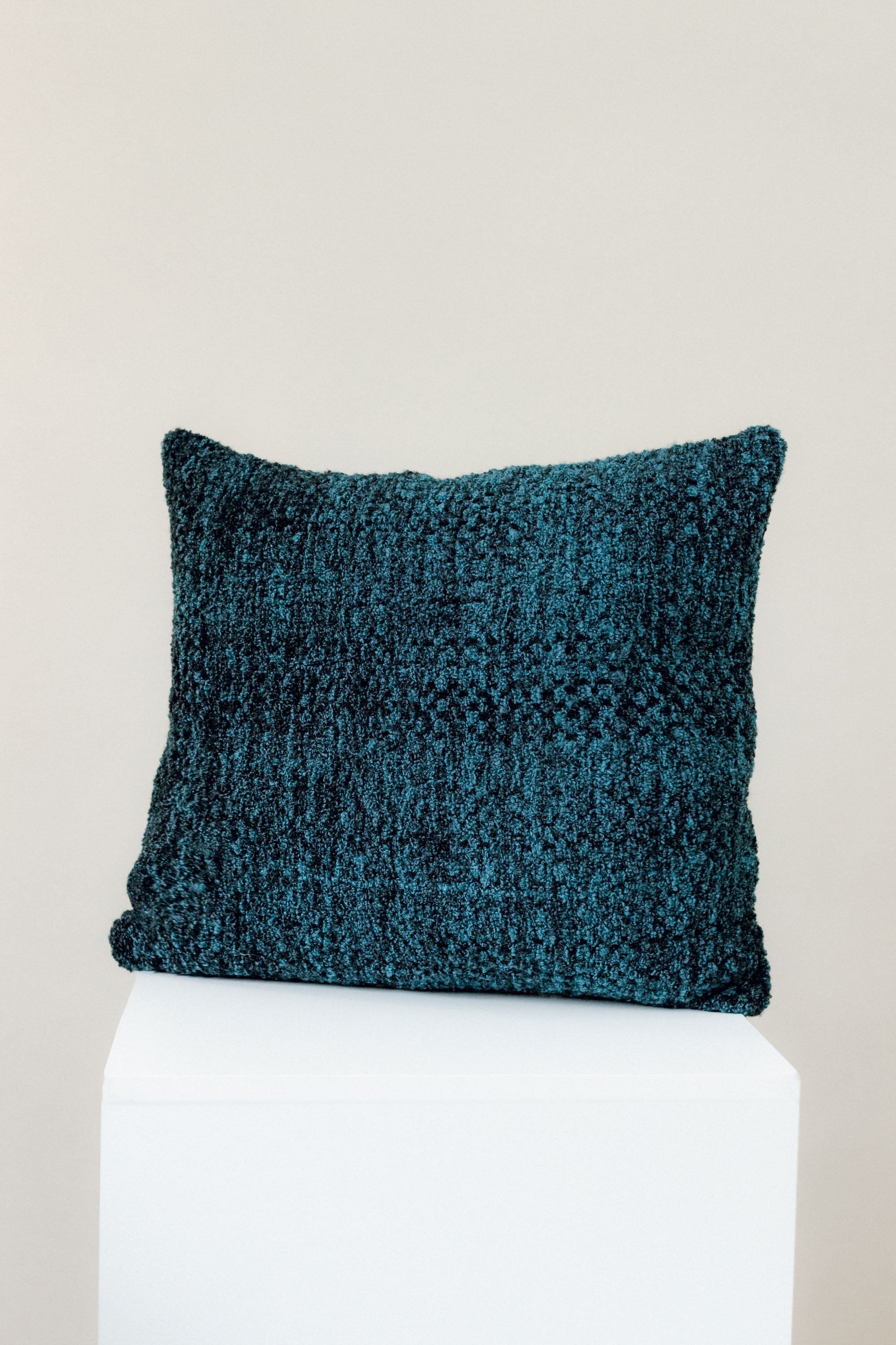 Almofada Tear Plantio Verdejante Mescla Preta e Musgo