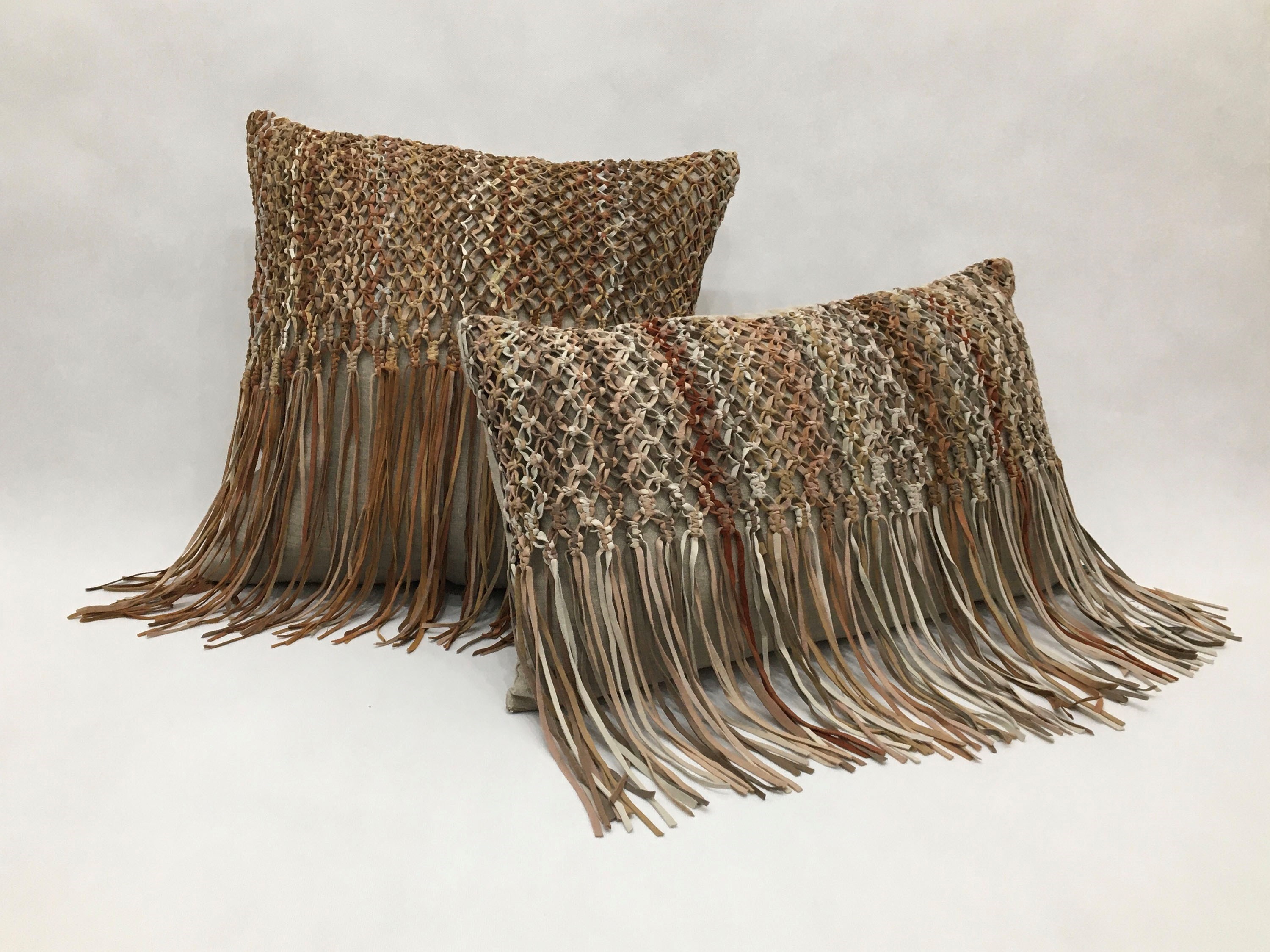 Dupla de Almofadas Franjas